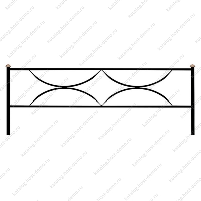 Ограда металлическая № 14