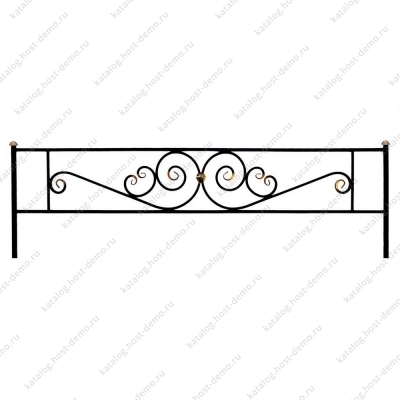 Ограда металлическая № 18