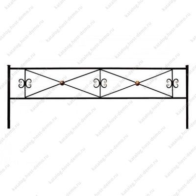 Ограда металлическая № 10