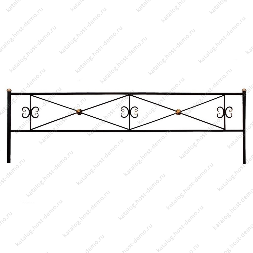 Ограда металлическая № 13