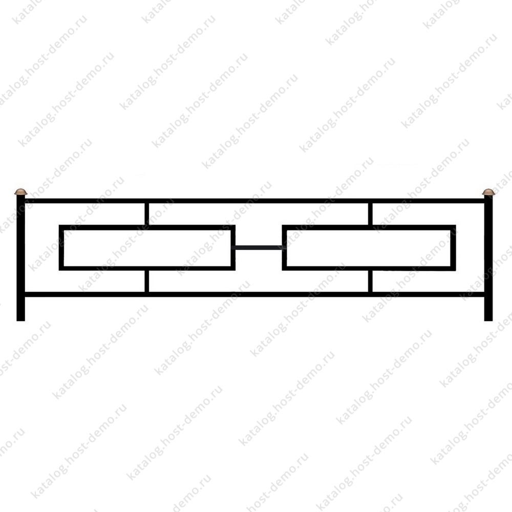 Ограда металлическая № 62