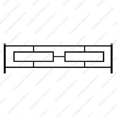 Ограда металлическая № 62