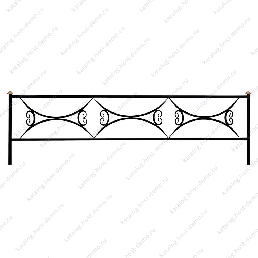 Ограда металлическая № 17