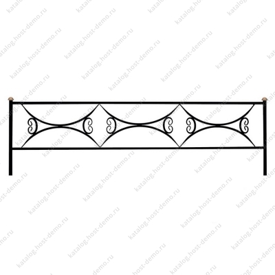 Ограда металлическая № 17