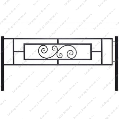 Ограда металлическая № 52