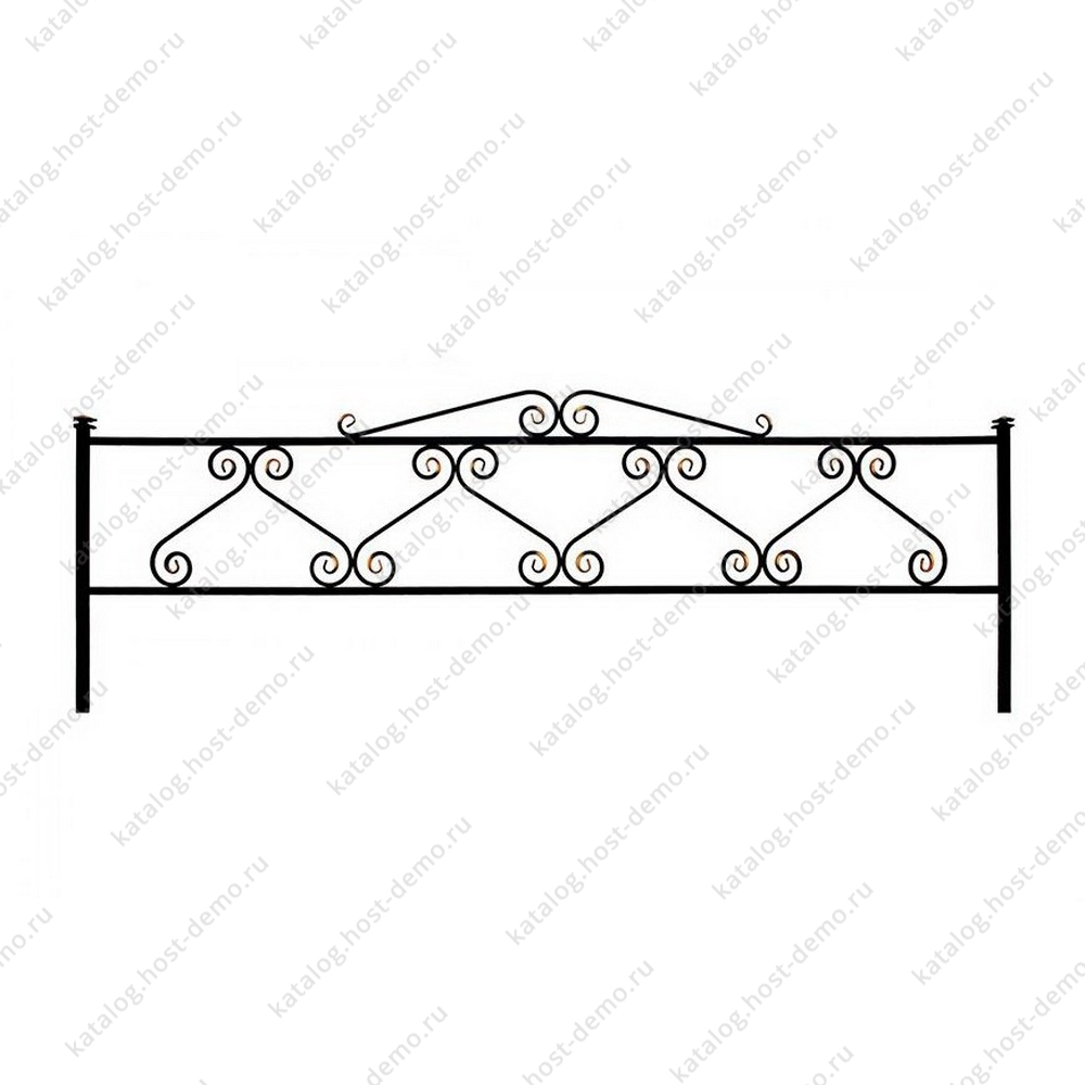 Ограда металлическая № 66
