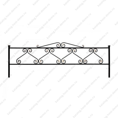 Ограда металлическая № 66