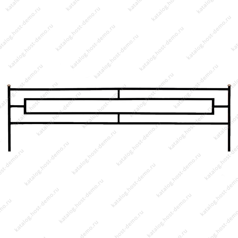 Ограда металлическая № 64